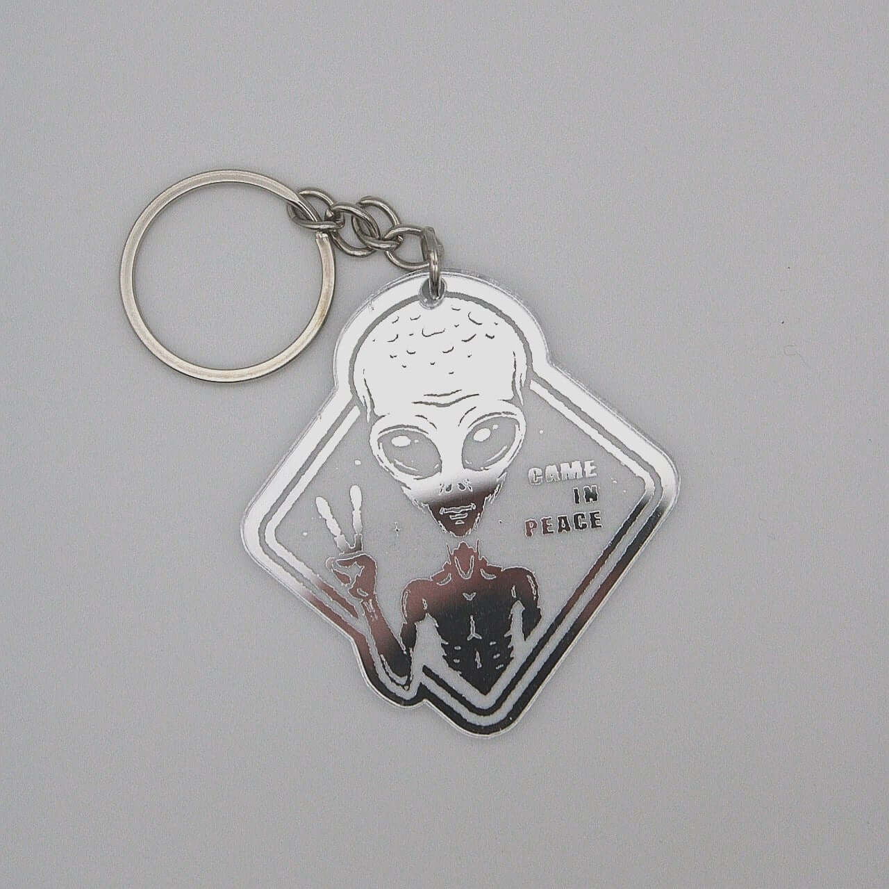 Dettaglio incisione laser su portachiavi plexiglass