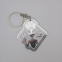 Dettaglio incisione laser su portachiavi plexiglass