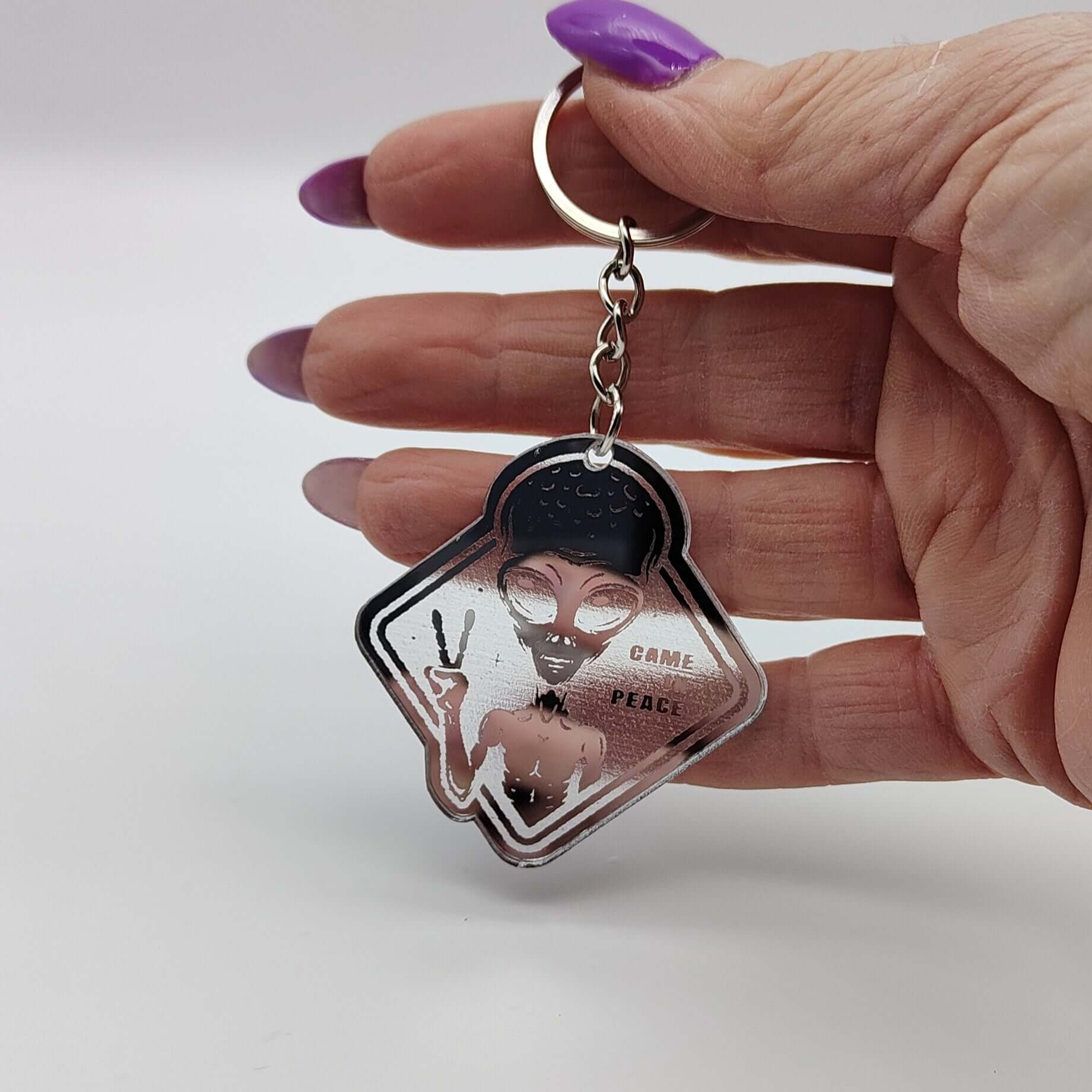 Portachiavi plexiglass trasparente con design personalizzato