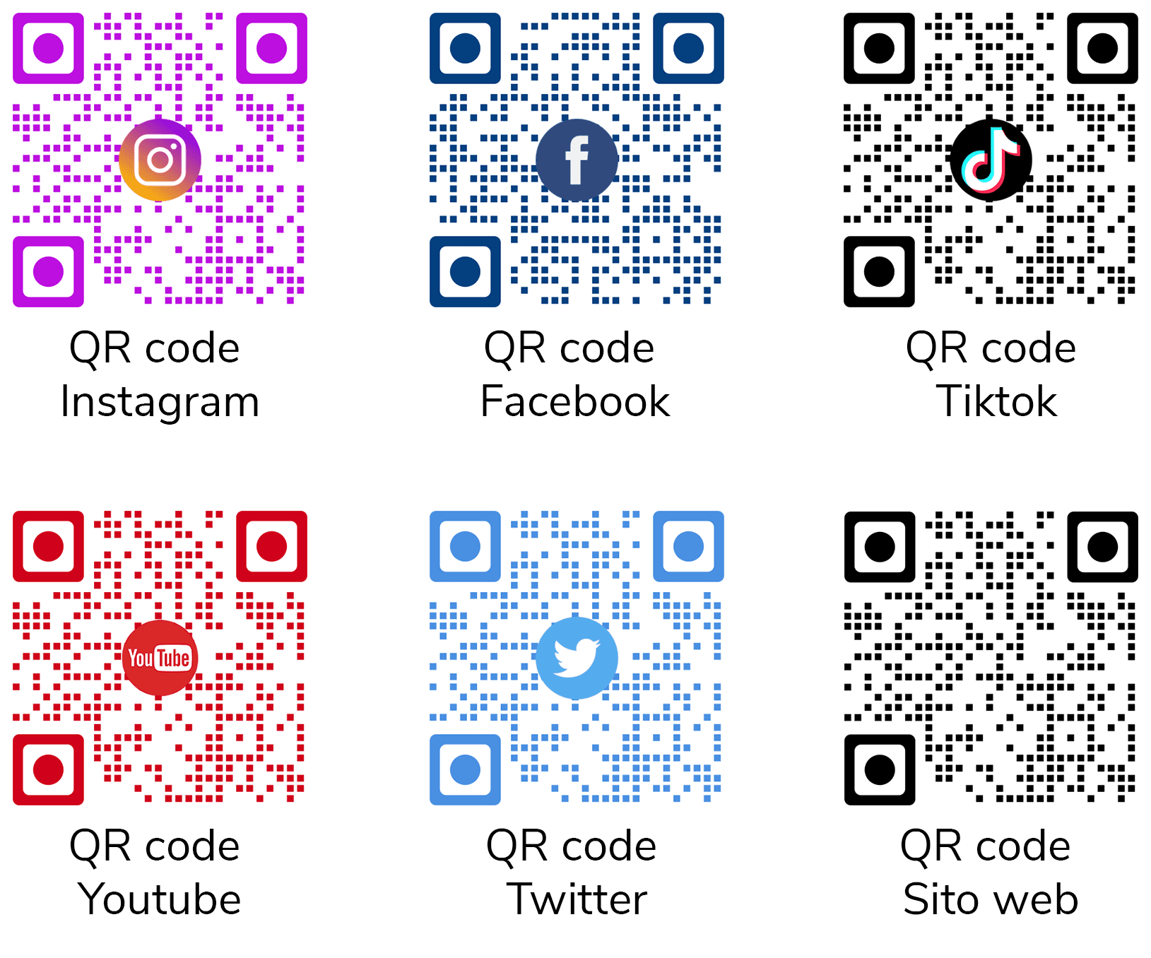 Adesivi con codice qr