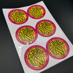 Foglio di adesivi tagliati singolarmente