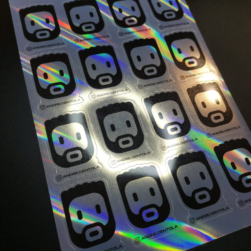 Esempio foglio adesivi personalizzati colorati