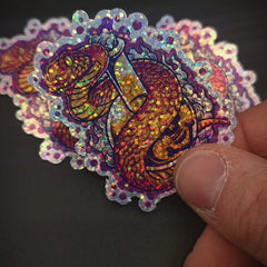 Sticker glitterati effetto brillante