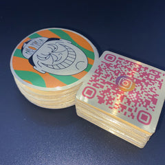 Sticker dorati per packaging luxury